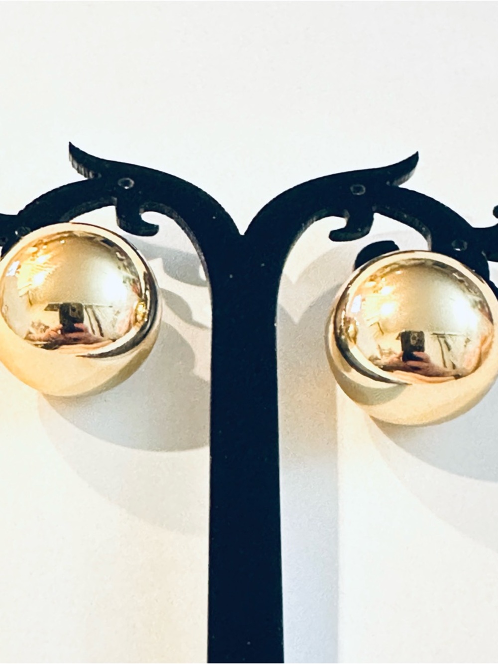 Gold Dome Stud Earrings*